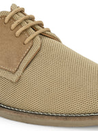 Men's Textured Lace-Up Derby Shoes