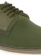 Men's Textured Lace-Up Derby Shoes