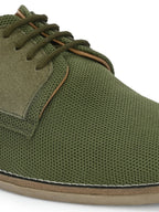 Men's Textured Lace-Up Derby Shoes