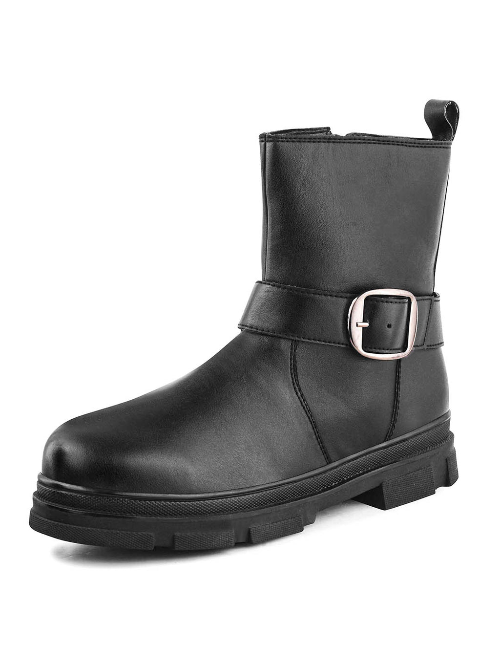 Women Tan Block Heeled Boots
