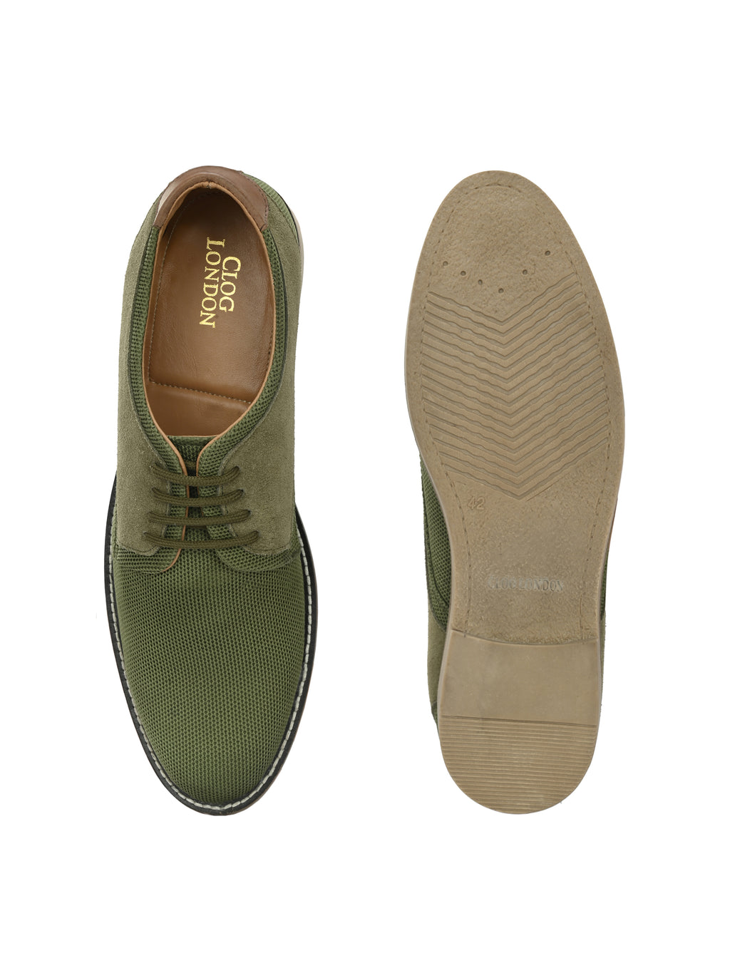 Men's Textured Lace-Up Derby Shoes