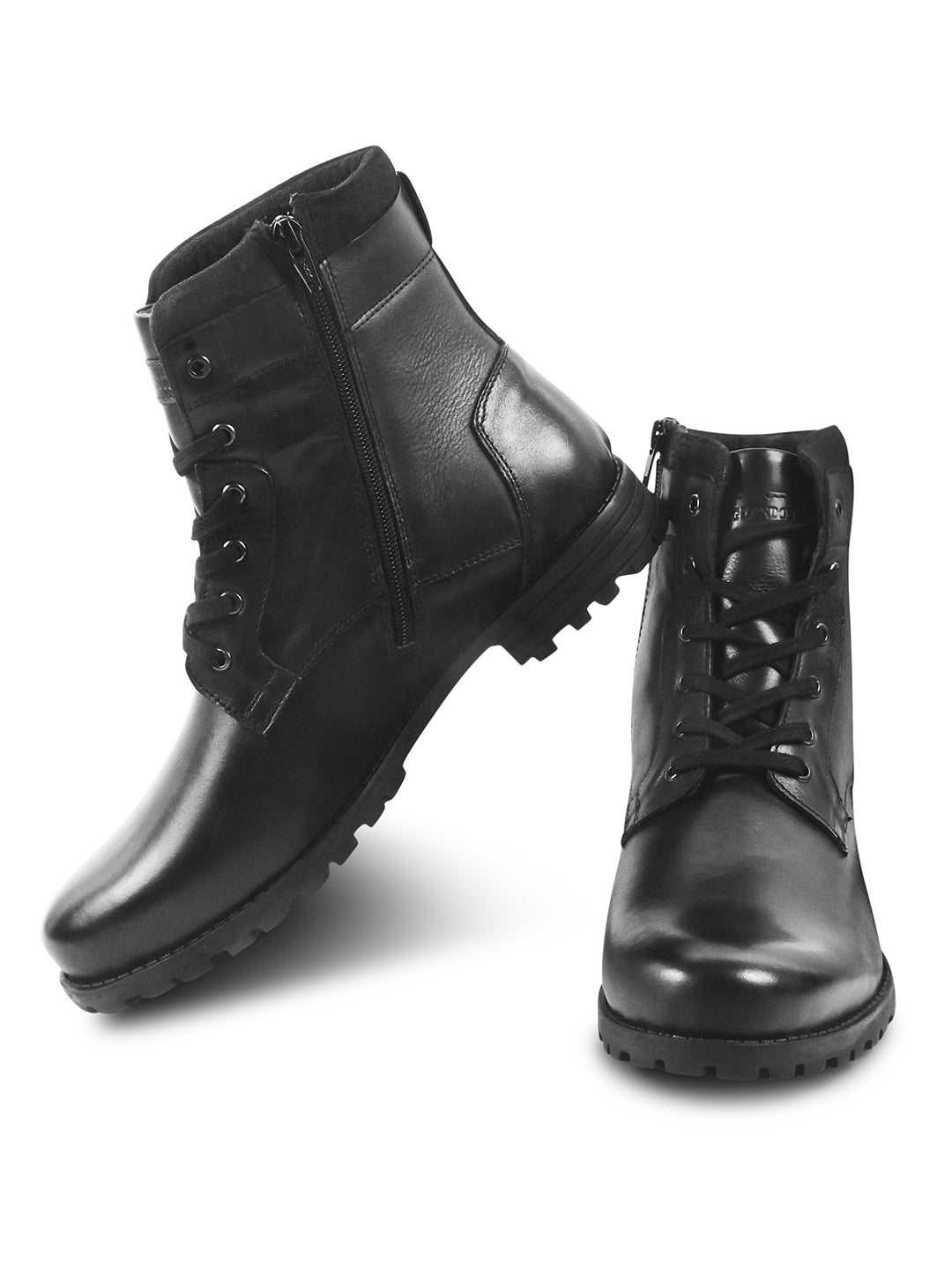 Leather High Ankle Boots for Men's