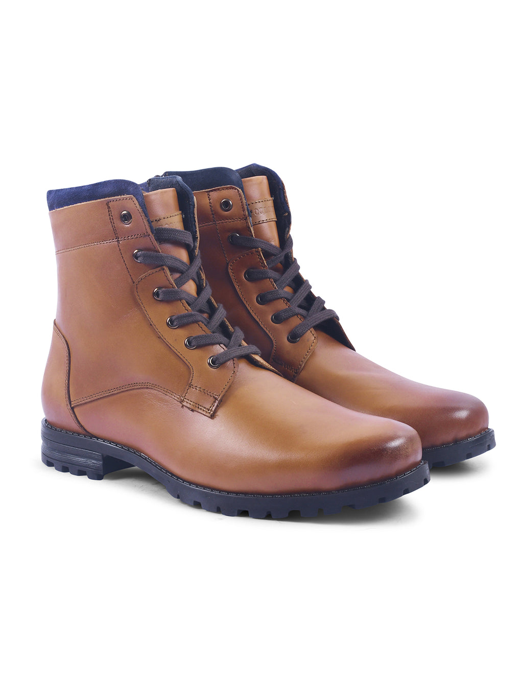 Leather High Ankle Boots for Men's