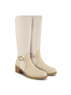 Women Tan Ankle Length Side Zipper Boots