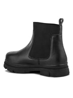 Women Black Block Heeled Boots