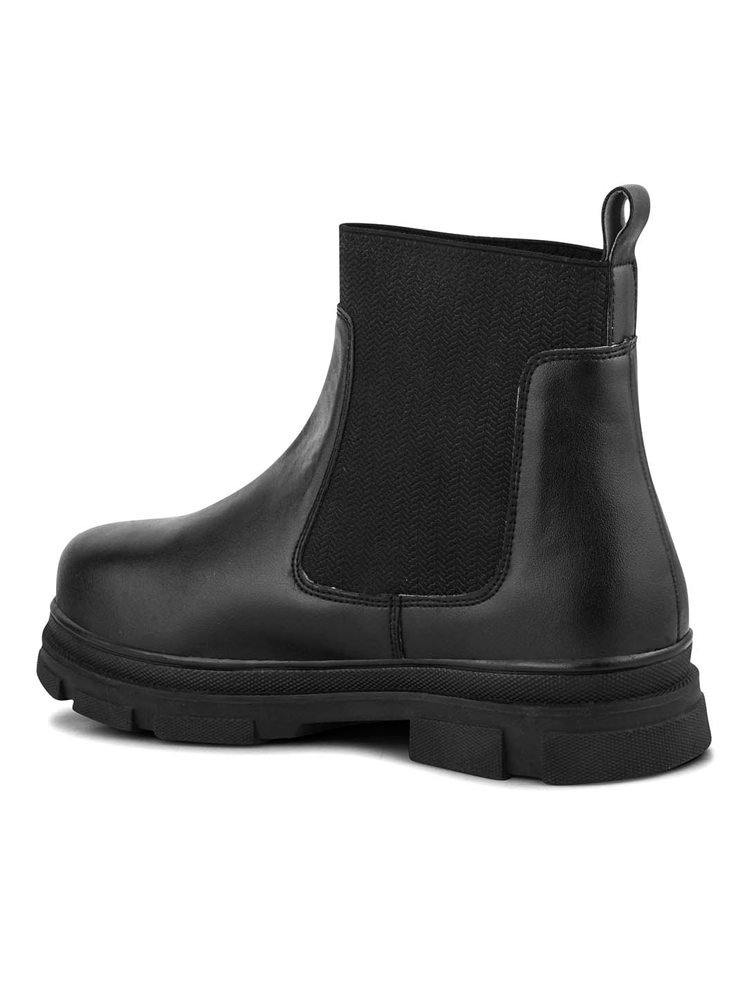 Women Black Block Heeled Boots