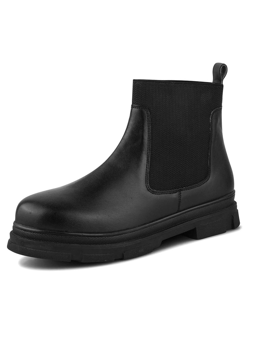 Women Black Block Heeled Boots