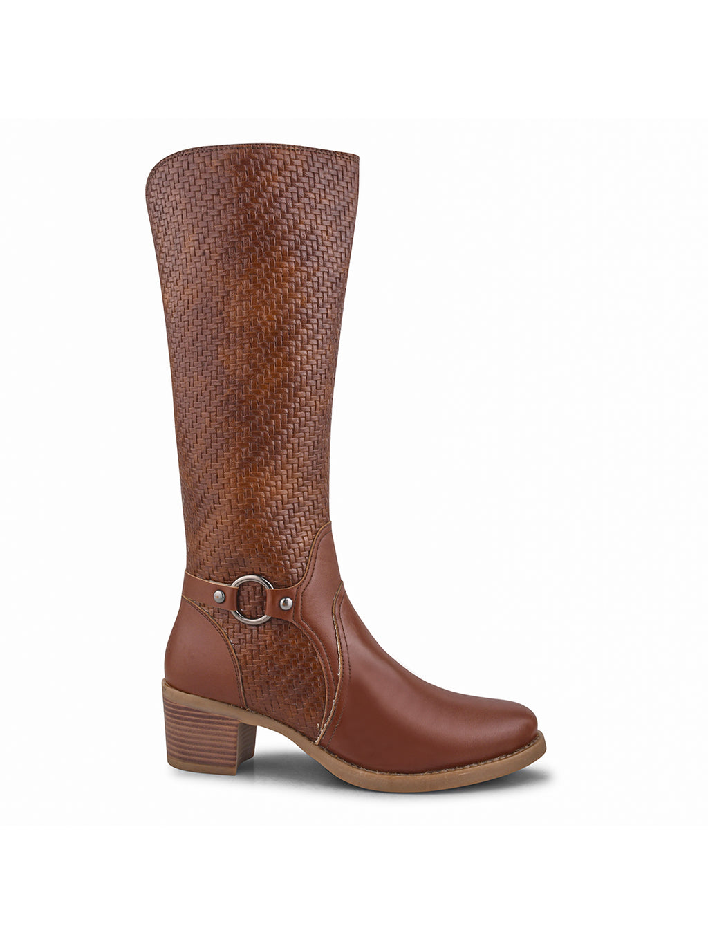 Women Tan Ankle Length Side Zipper Boots
