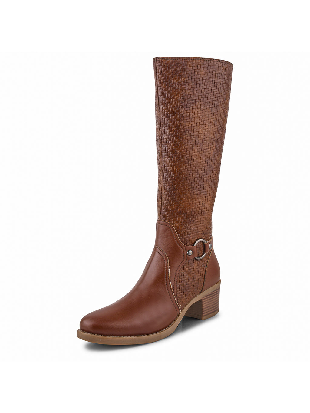 Women Tan Ankle Length Side Zipper Boots