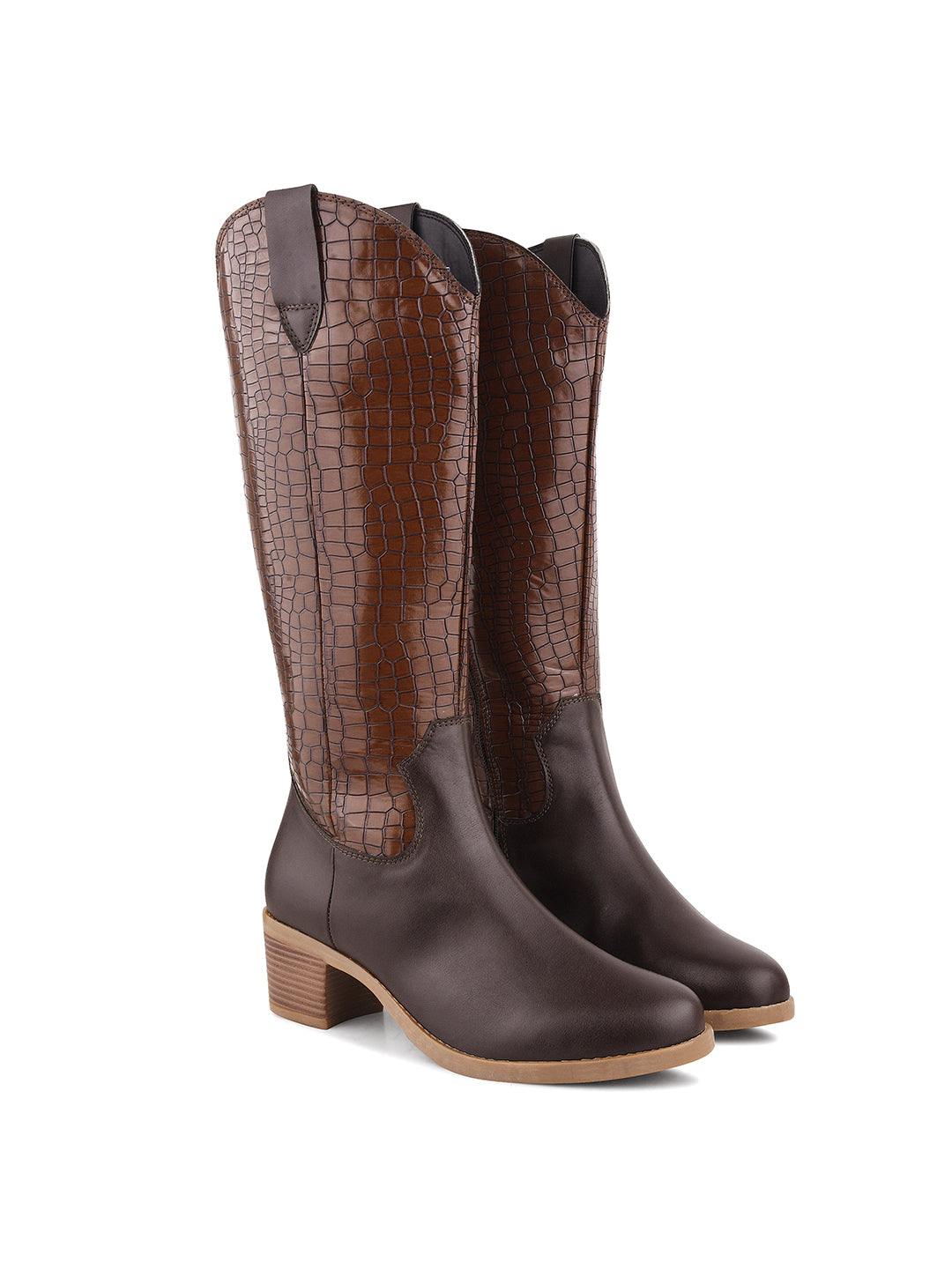 Women Black Ankle Length Side Zipper Boots