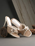 Women Brown Heels Sandals