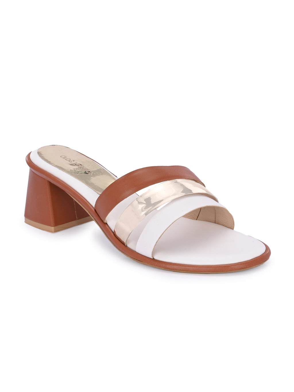 Women Tan Fashion Heels Sandals