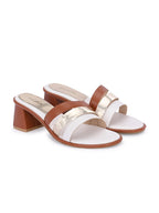 Women Tan Fashion Heels Sandals