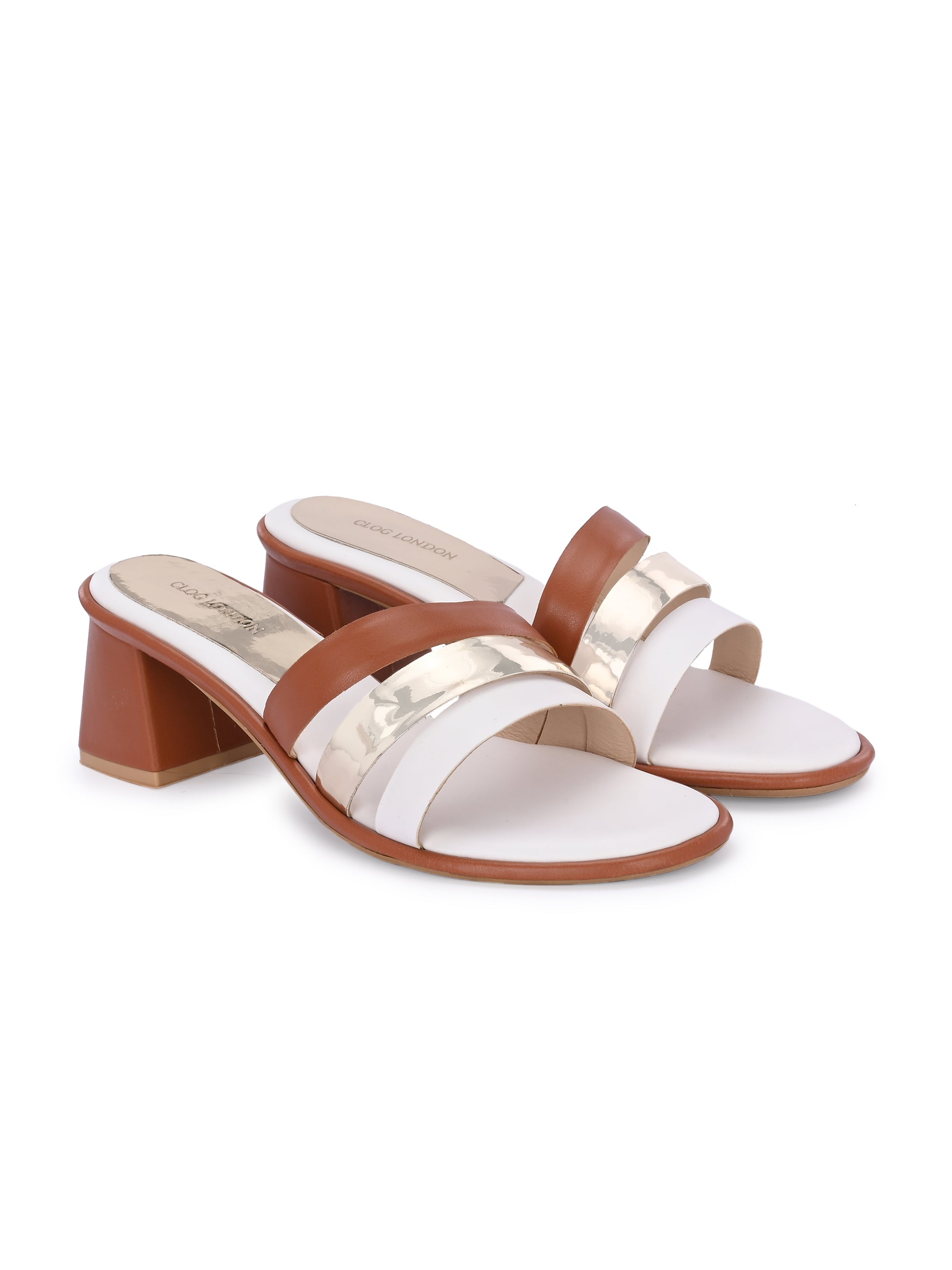 Women Tan Fashion Heels Sandals