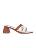 Women Tan Fashion Heels Sandals