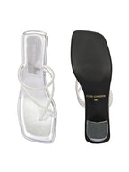 Women Silver Casusal Heels Sandals