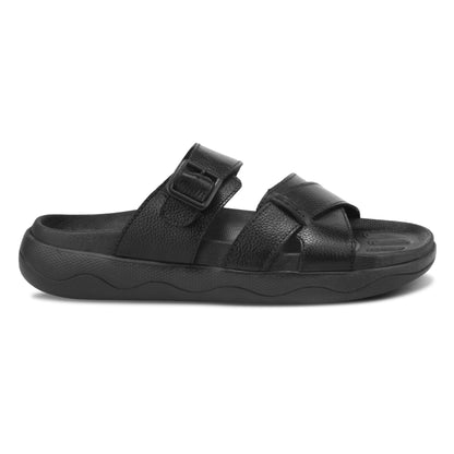 Men’s Casual Leather Buckle Sandals