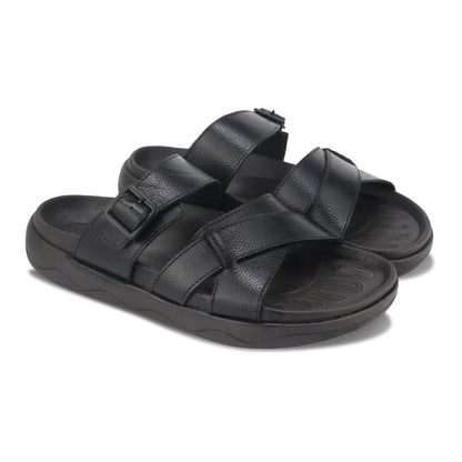 Men’s Casual Leather Buckle Sandals