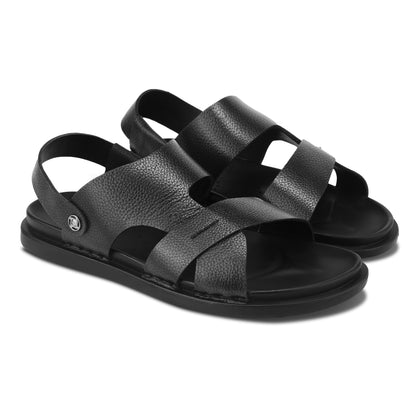 Men’s Casual Leather Buckle Sandals
