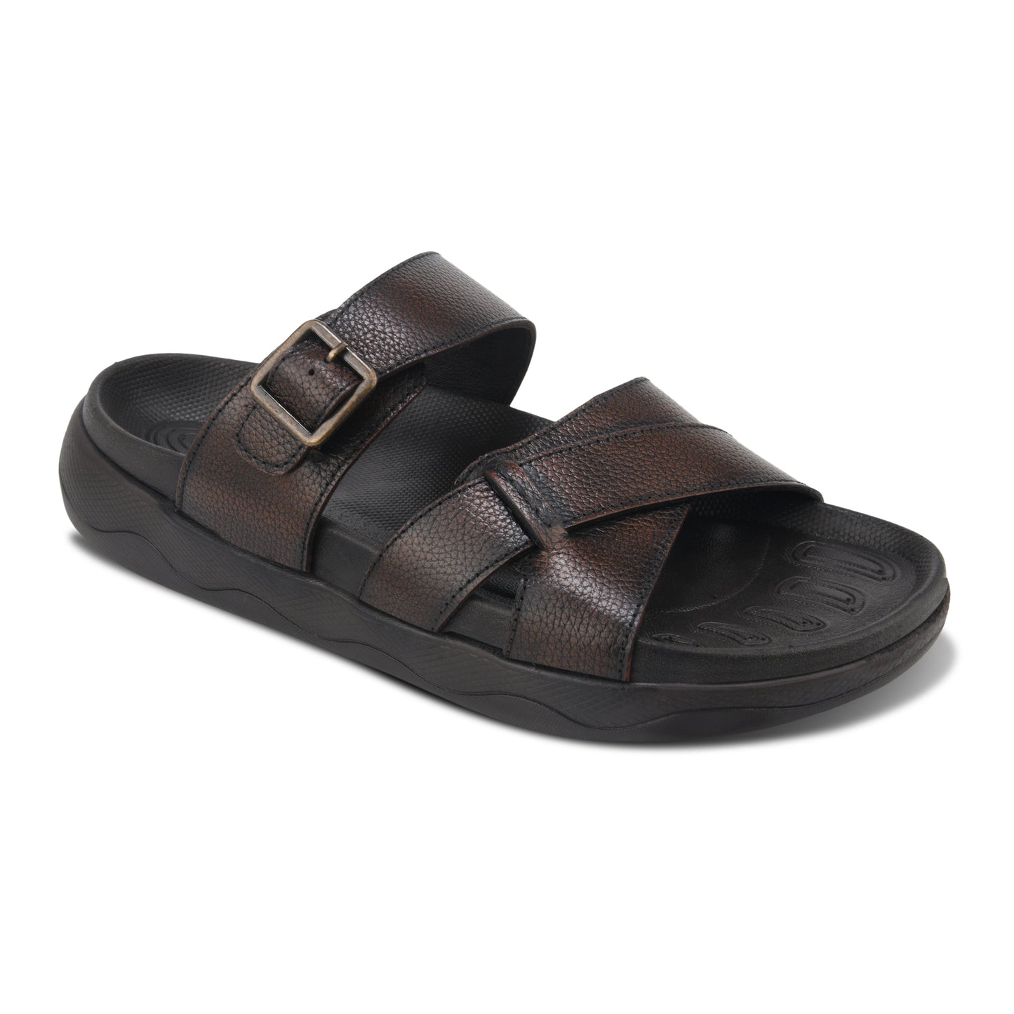 Men’s Casual Leather Buckle Sandals