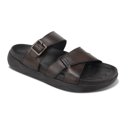 Men’s Casual Leather Buckle Sandals