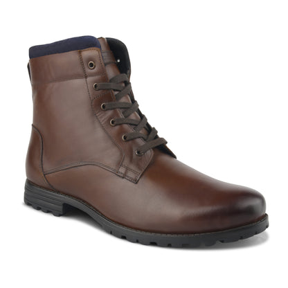 Men’s Burnished Leather Ankle Boots
