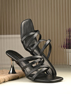 Women Black kitten Heels Sandals