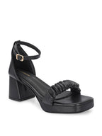 Women Beige Strap Heels Sandals