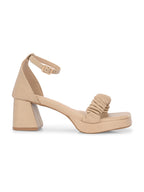 Women Beige Strap Heels Sandals