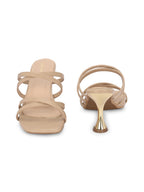Women Beige Stylish Block Heels