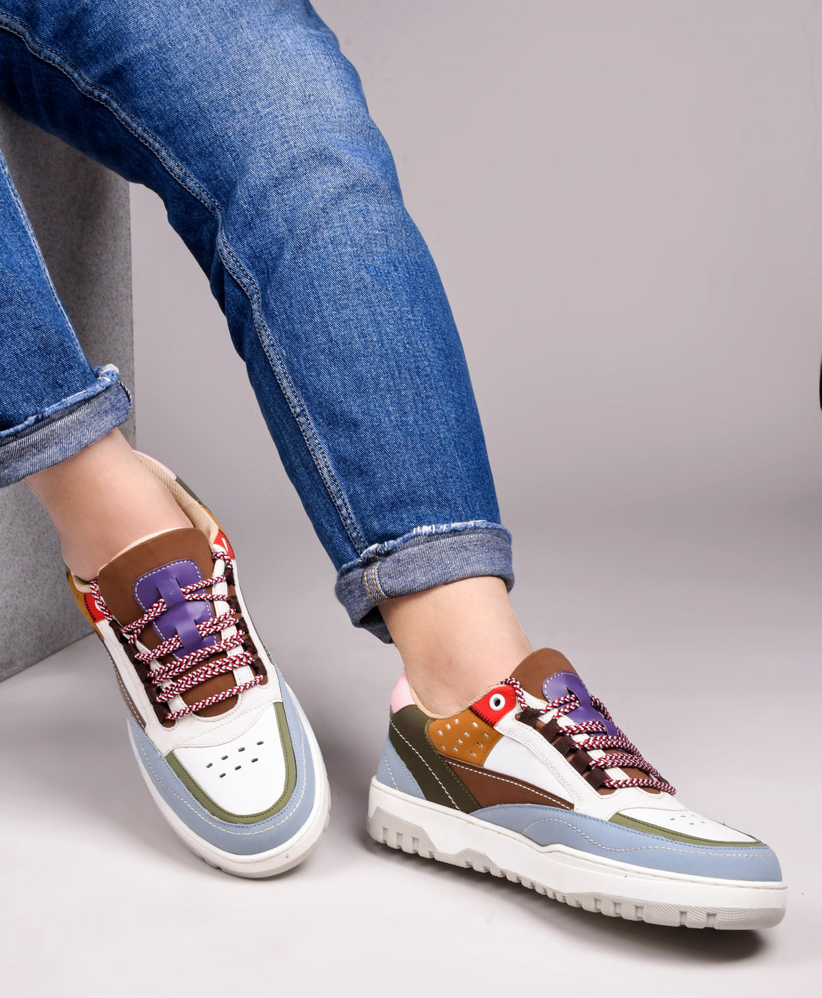 Men's Multi-Color Sneakers Shoes