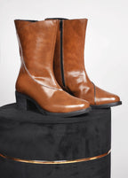 Women Tan Casual Boots