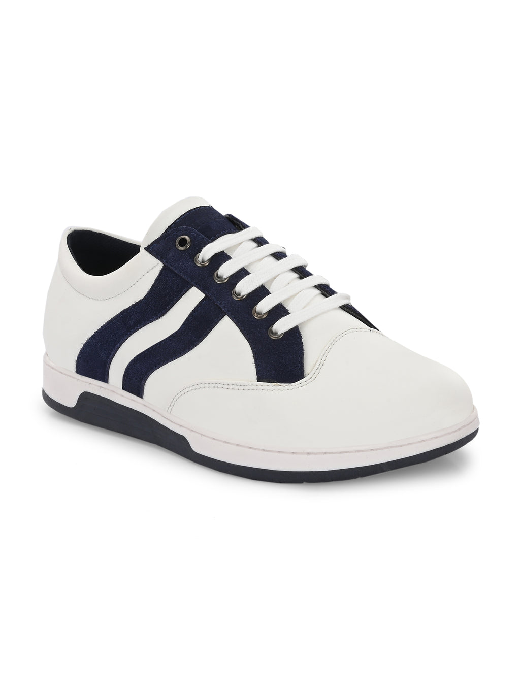 Men's White-Blue Sneakers Shoes