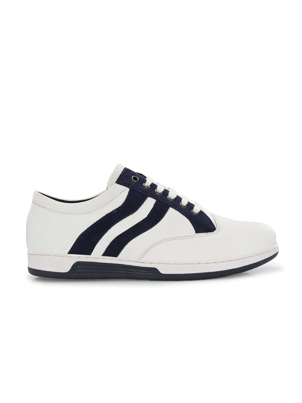 Men's White-Blue Sneakers Shoes