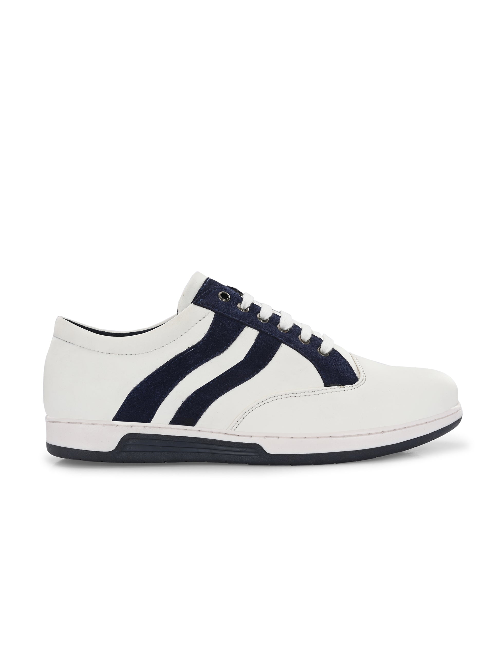 Men's White-Blue Sneakers Shoes