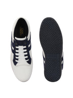 Men's White-Blue Sneakers Shoes