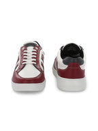 Men's Red & White Sneakers Casual Shoes