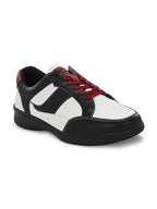 White-Black Sneakers Shoes for Men's