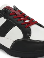 White-Black Sneakers Shoes for Men's