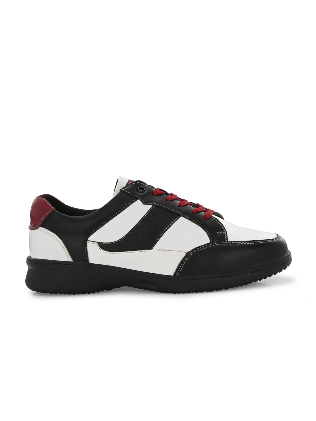 White-Black Sneakers Shoes for Men's