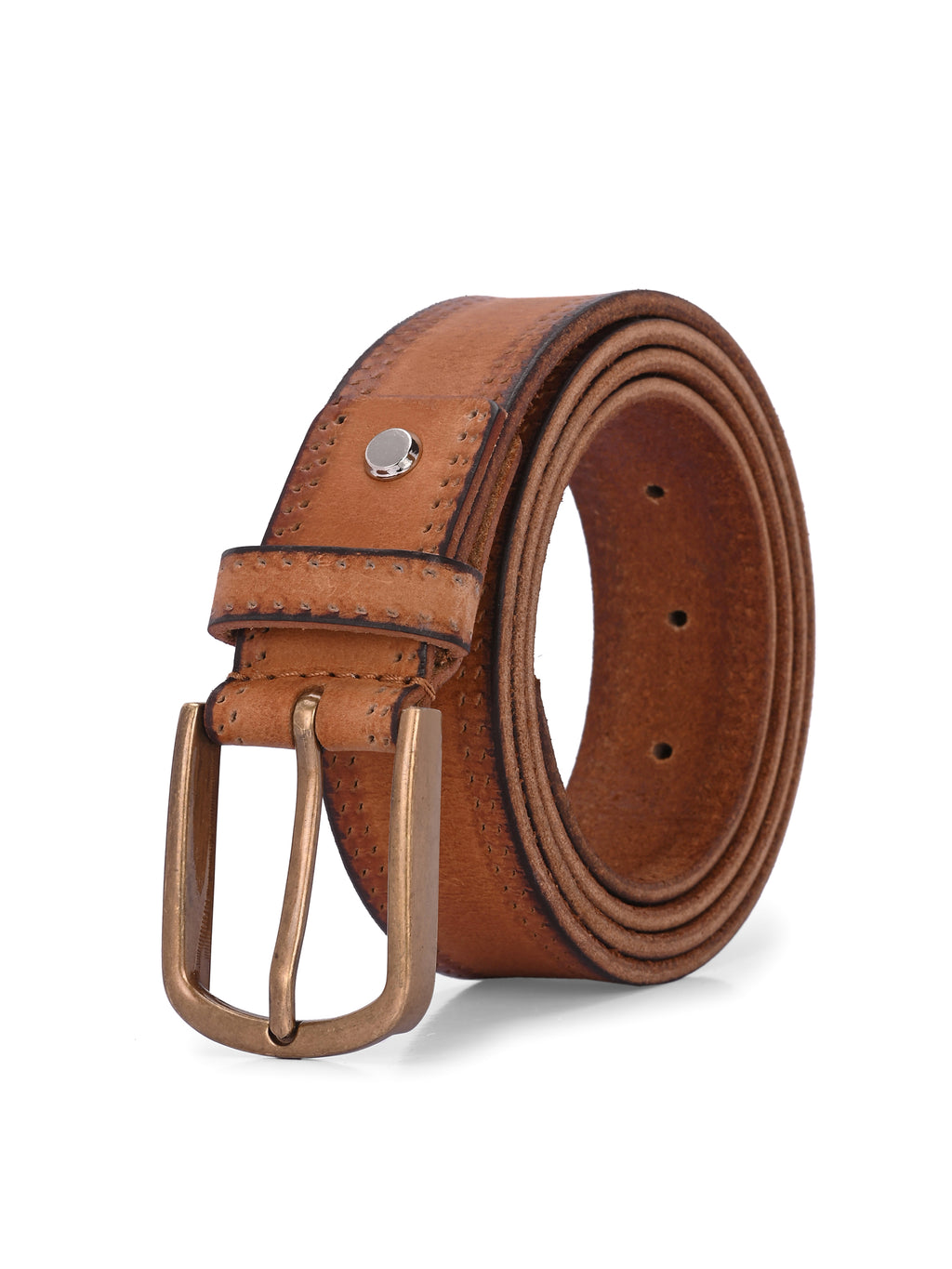 Black & Tan Leather Belts for Men's