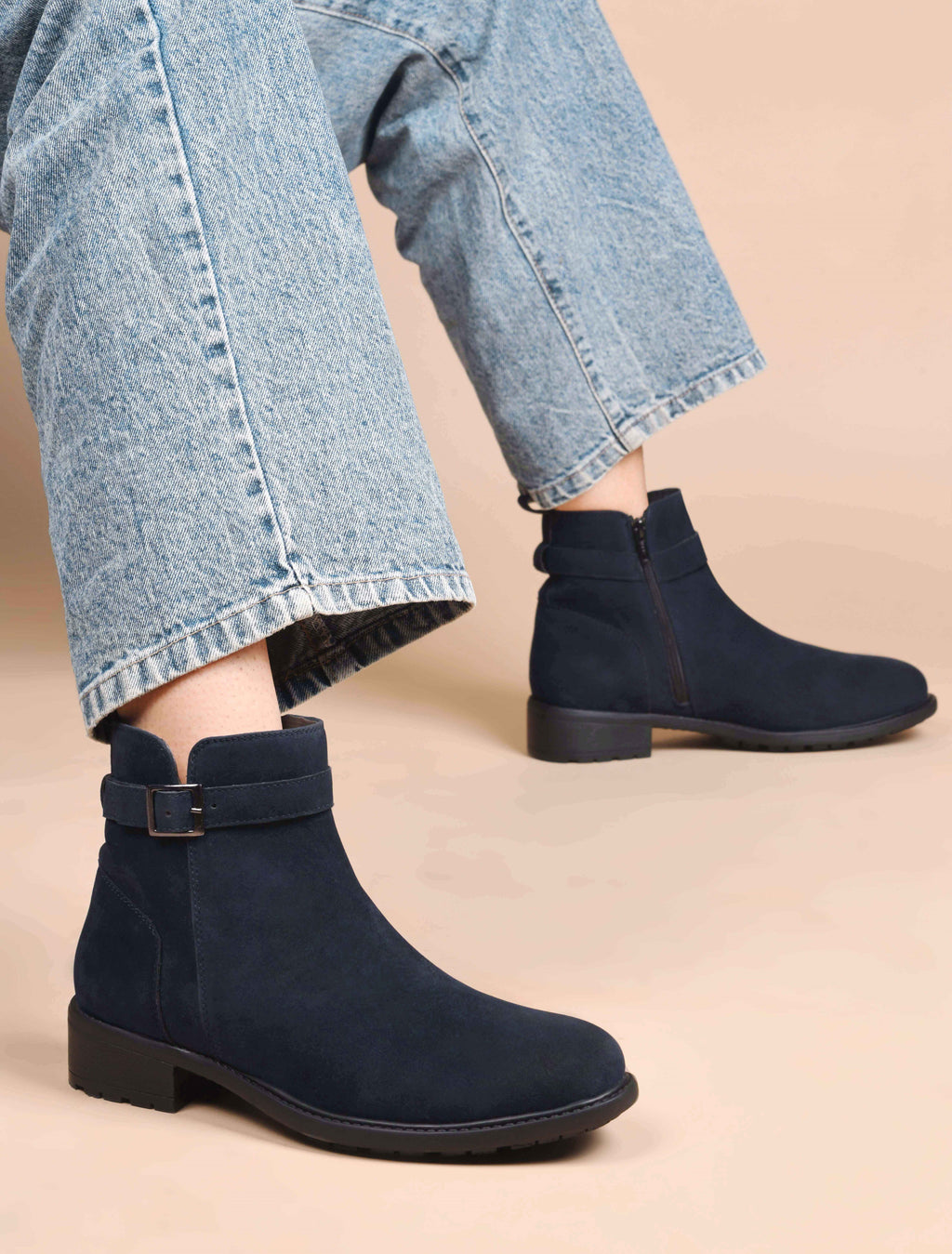 Women Navy Casual Boots