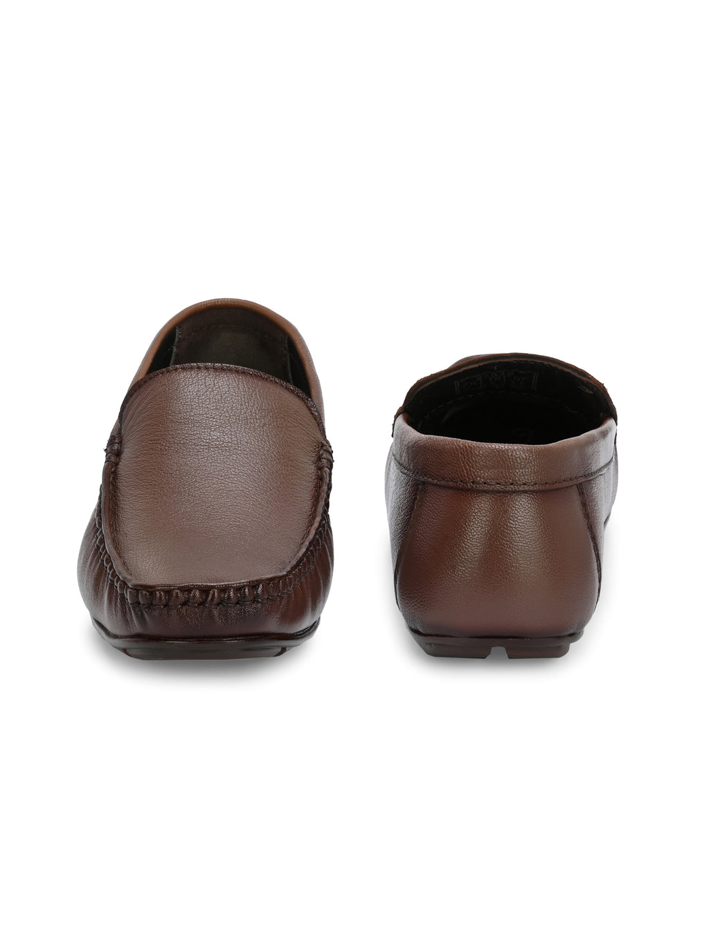 Men Textured Leather Loafer Shoes