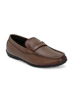 Men's Textured Leather Loafer Shoes
