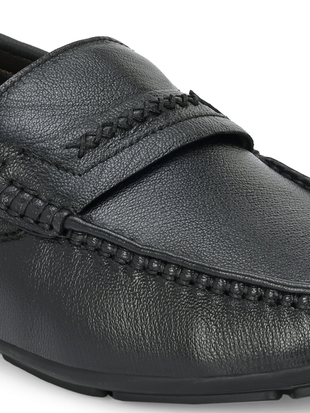 Men's Textured Leather Loafer Shoes