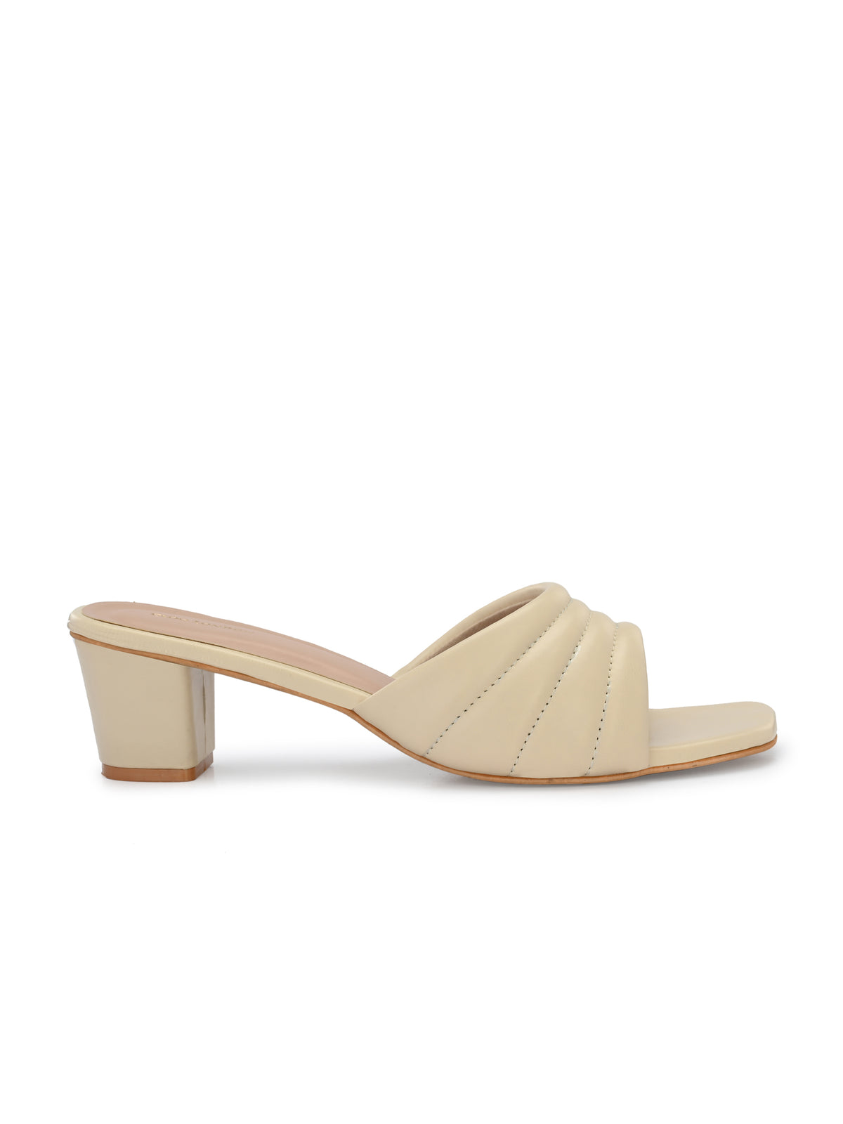 Women Green Double Strap Heel Sandals