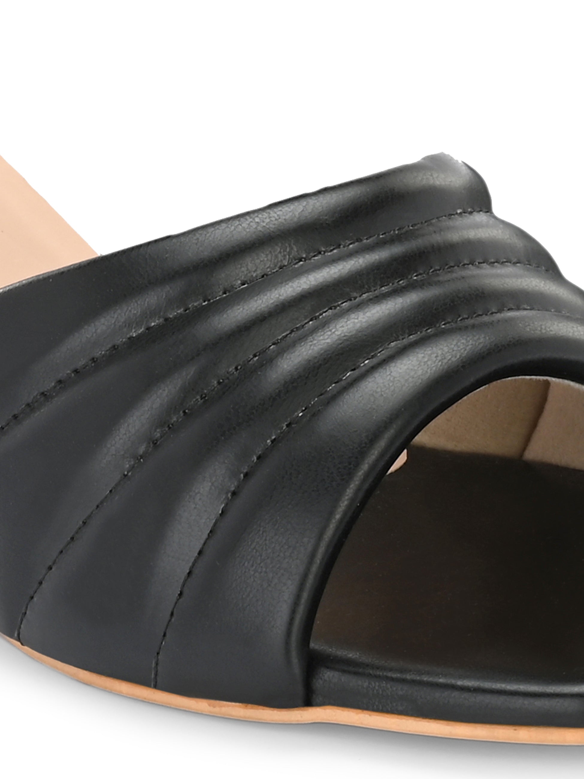 Women Green Double Strap Heel Sandals