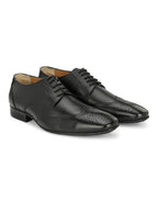 Men's Perforated Leather Formal Brogue Shoes