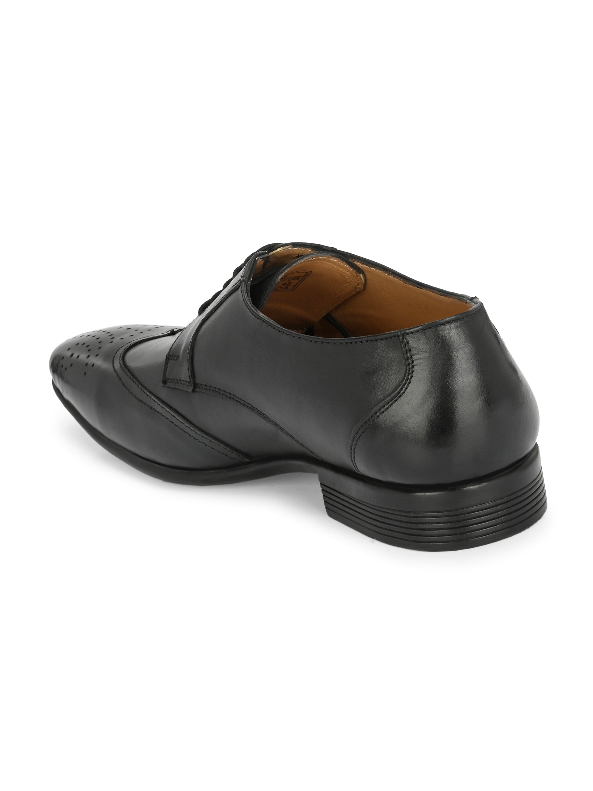 Men's Perforated Leather Formal Brogue Shoes