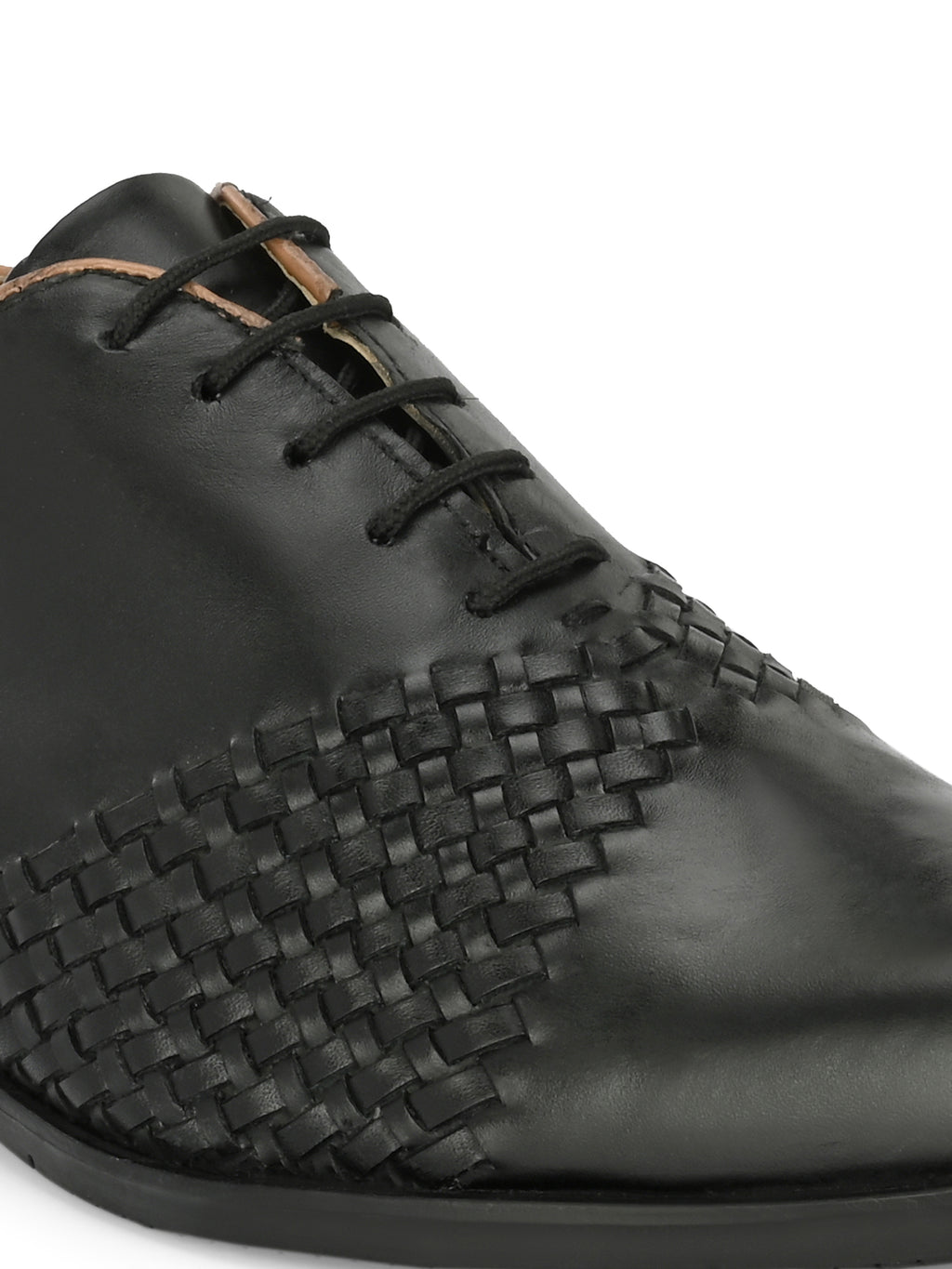 Men's Textured Leather Formal Derby Shoes